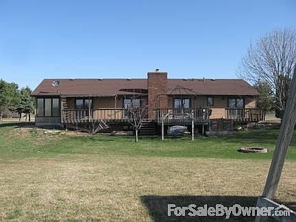 The backyard
						:
						Porch full length of house. More area along sides of house.