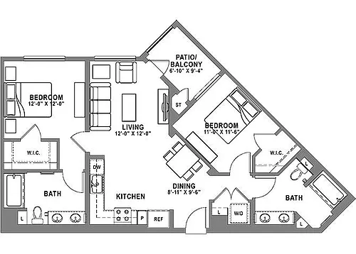 Floor plan Plan B1