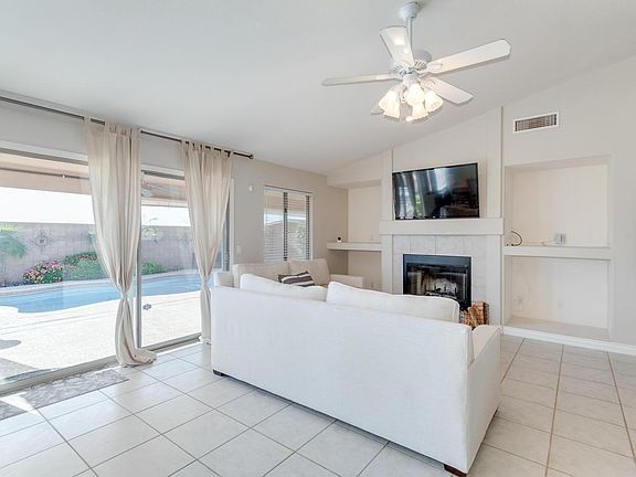second family room with fireplace