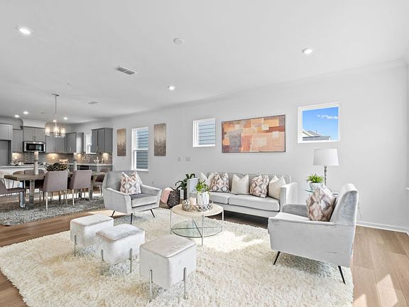 Spacious Open Floorplan in a Model Representation