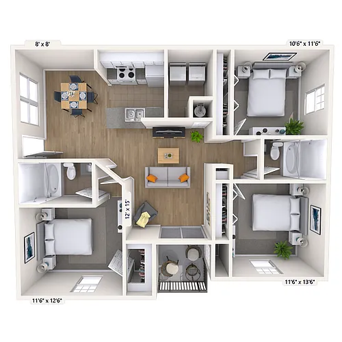 Floor plan The Hibiscus