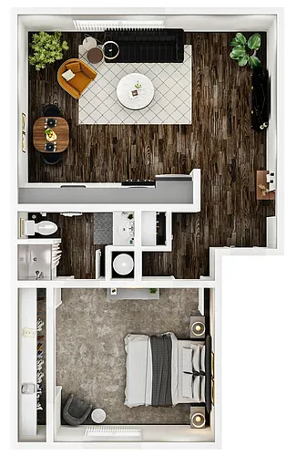 Floor plan 1X1s