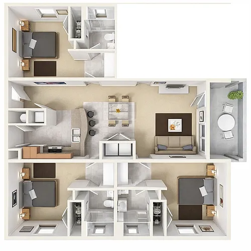 Floor plan Super 3