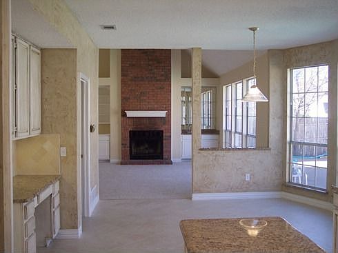 View from Kitchen to Living Area