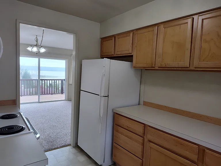 Looking toward dining area and the beautiful view