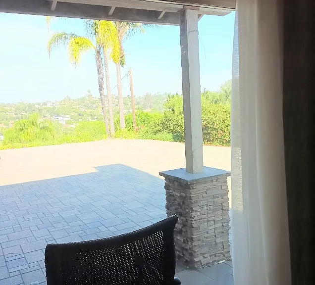 Another view from sliding glass door.