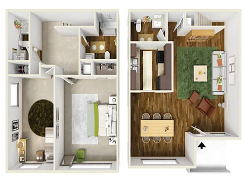 Floor plan Townhouse Market