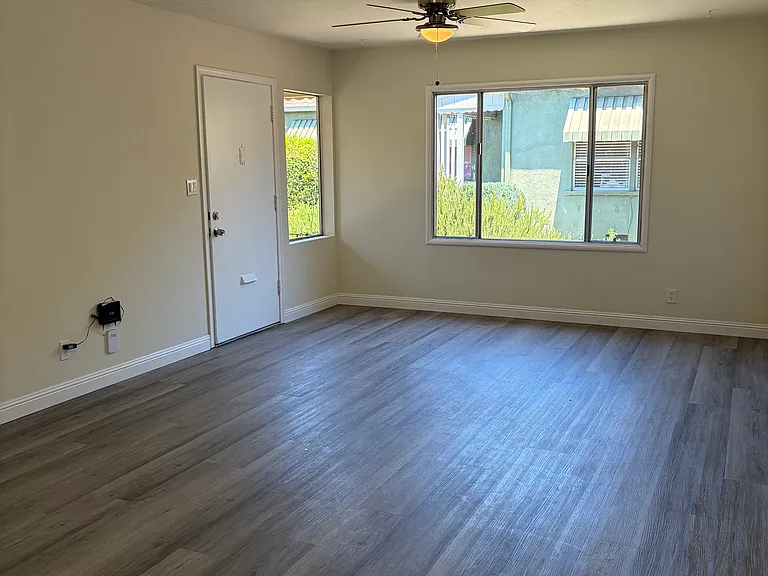 Spacious Living room and dining area.