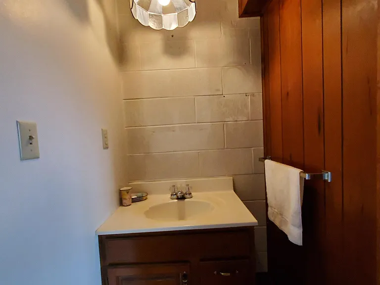 Sink in finished basement