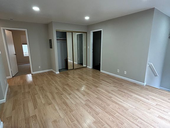 Living room with closet