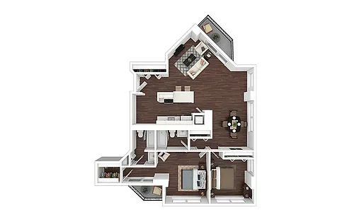Floor plan B19 - Renovated