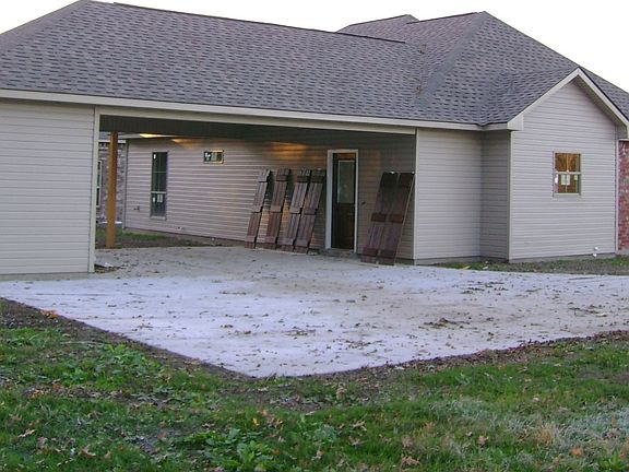 Back side view of house