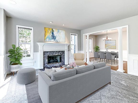 Spacious light filled living room