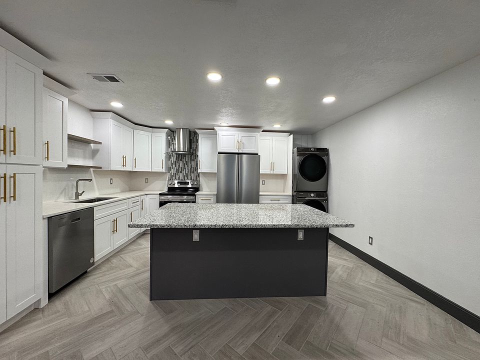 Kitchen as viewed from the living room
