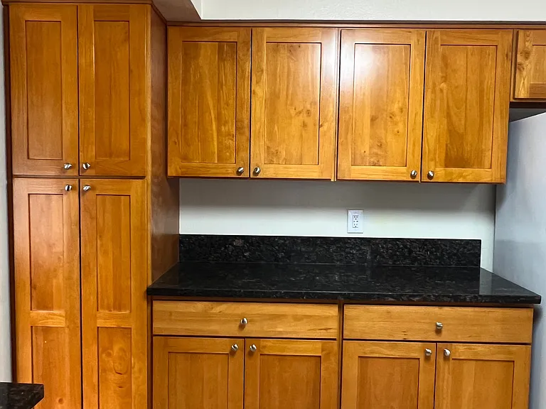 More kitchen cabinets and counter