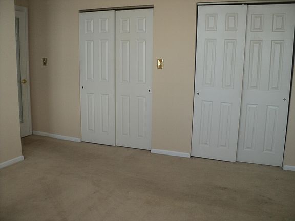 Bedroom with double closet