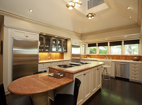 Beautiful kitchen with marble counter