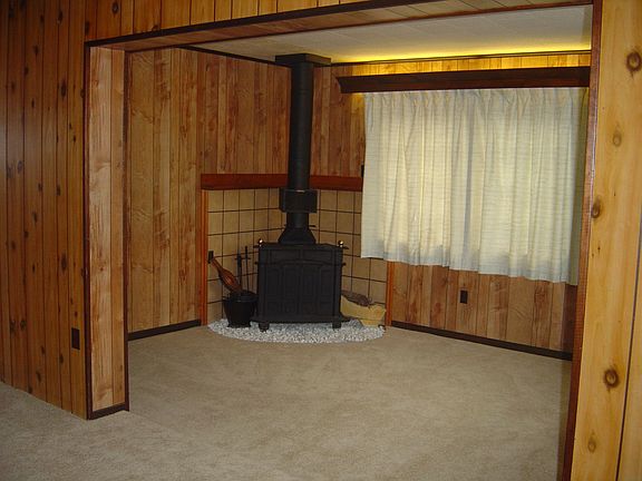 Family Room w/wood burning stove