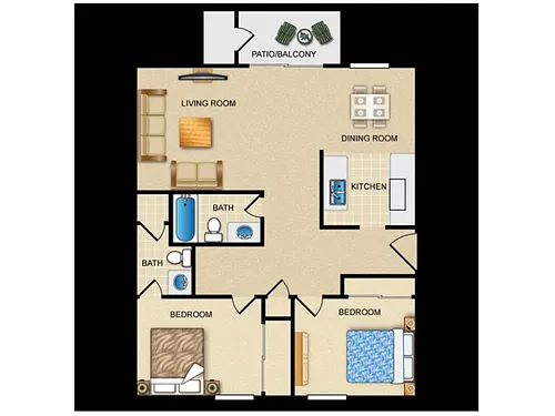Floor plan 2X2 CU