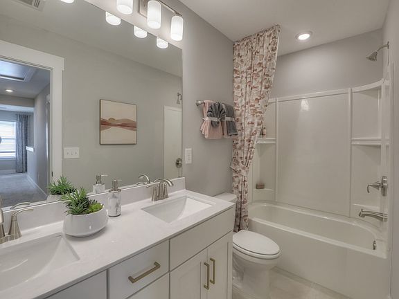 The Rockwell floorplan as modeled at Walton apos s Grove in Nashville, TN.