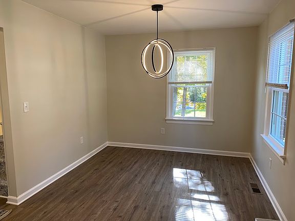 Dining area open to the kitchen