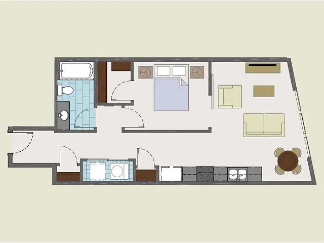 Floor plan 207 / 307 / 407