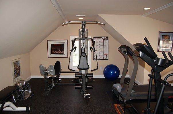 Gym over garage
