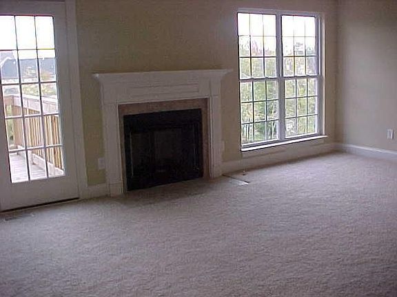 Living room overlooks open common area