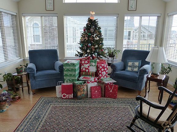 Sunroom at Christmas
