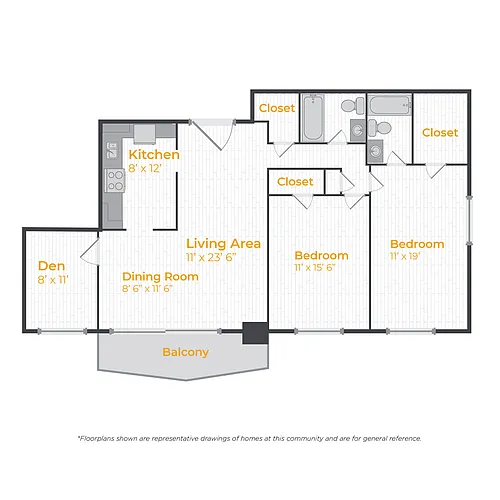 Floor plan 2/2 SD