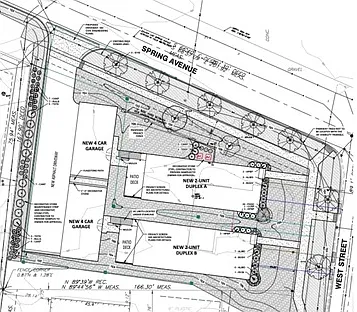 overview of lot and apartment placement