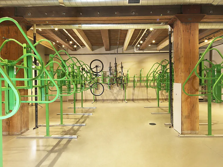 On site bicycle storage