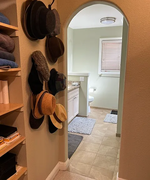 Primary Closet off bathroom