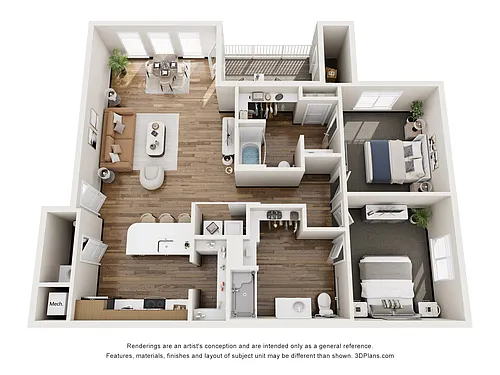 Floor plan Oakmont - The Heights at Fairway Flats