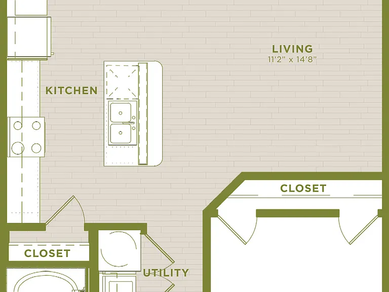 West Koenig Flats - A10 - 1 Beds - 1 Baths - 736 Sq. ft.