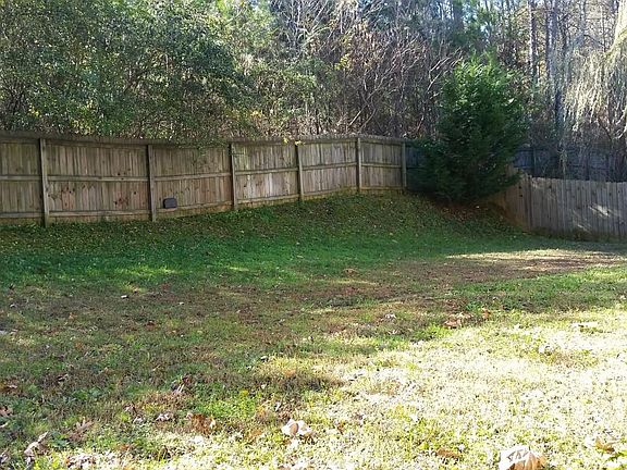 Fenced-in back yard