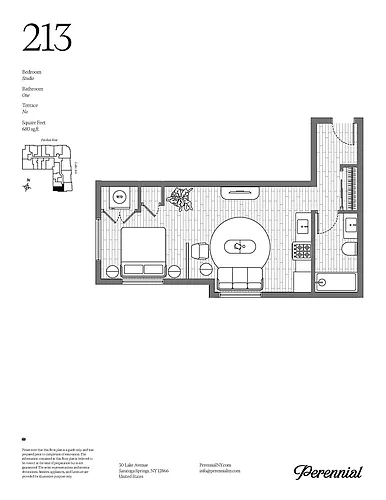 Floor plan Studio