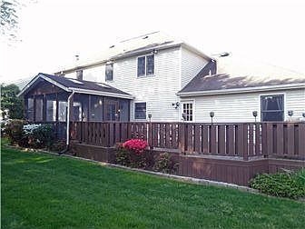 Gorgeous rear deck with porch