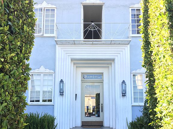 Exterior with hedges