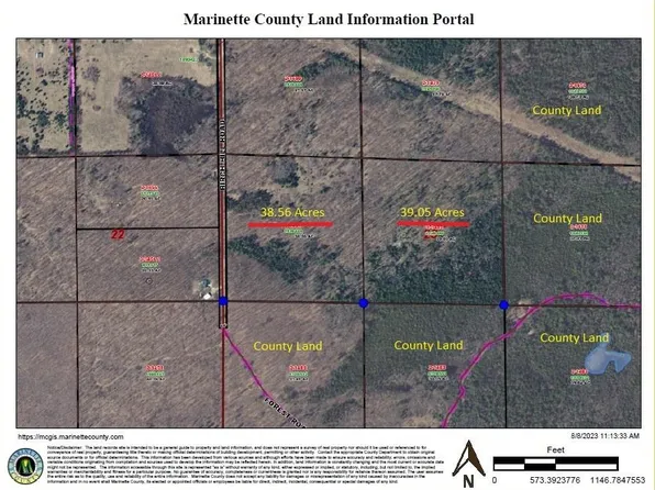 Birch Hill Rd, Amberg, WI 54102