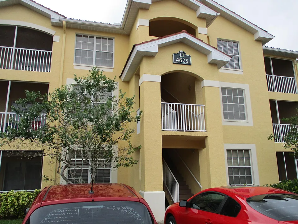 Front view of building