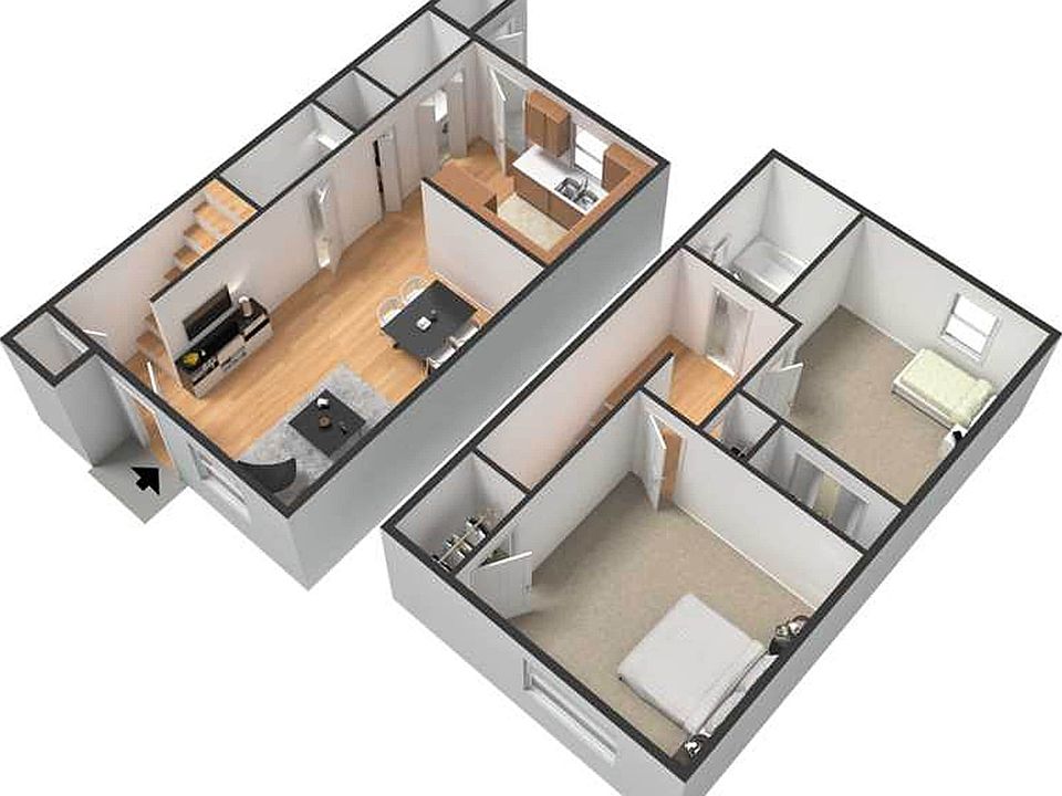 Two Bedroom Floor Plan