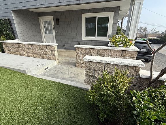 Private ocean-view patio and landscaped entry