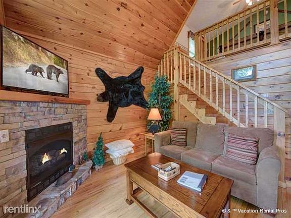 The sofa opens into a bed for 2