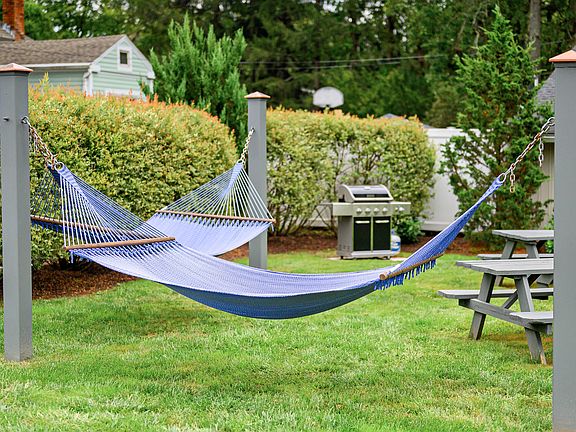 Lay out in our hammock garden or have a cookout utilizing our gas grill.