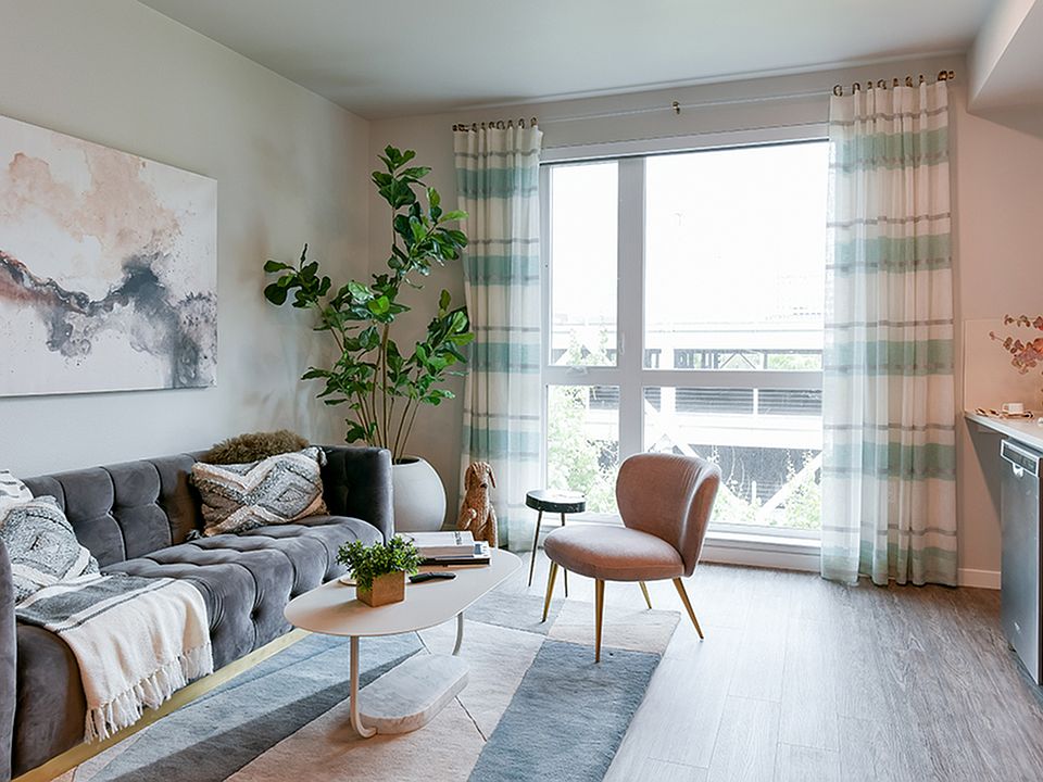 Stunning living areas with tall ceilings