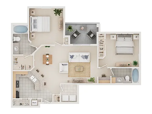 Floor plan Chinquapin Oak