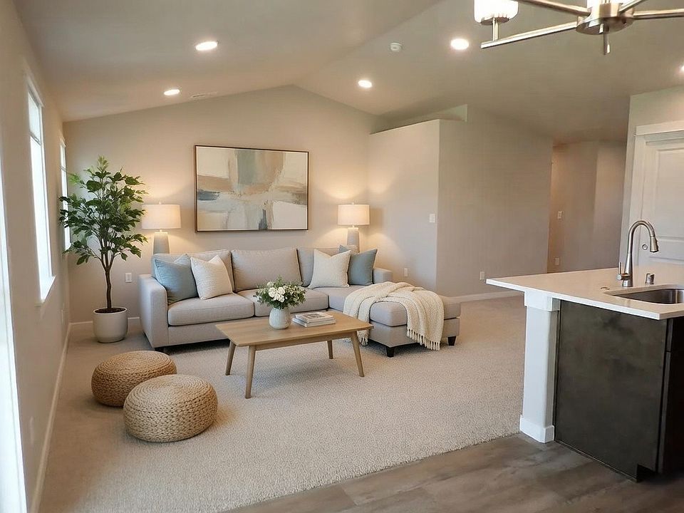 Spacious dining, living and kitchen