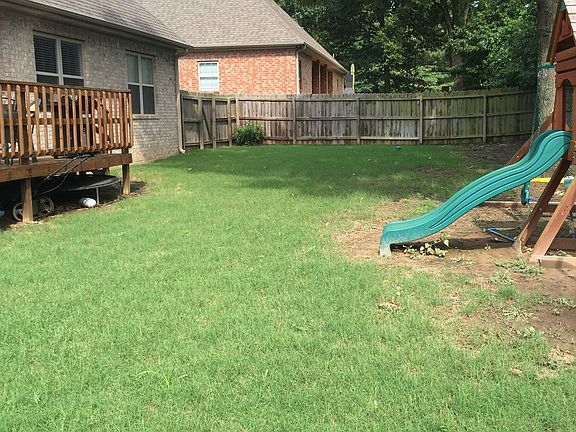 Fenced in backyard 