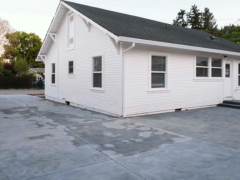 Patio and driveway